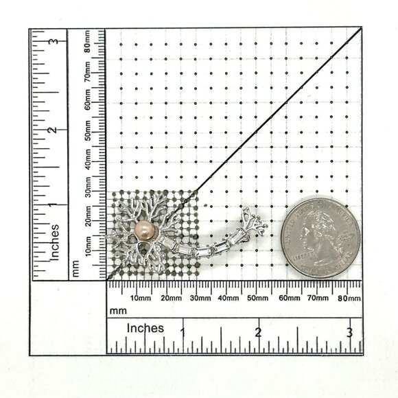 ⭐Hanreshe Neuron Pin Brooch Crystals Medical Jewelry Brain Nerve Cell Chemistry - Picture 6 of 6